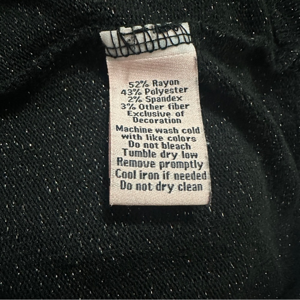 Juicy Couture Black Sparkle Blouse - Picture 5 of 5